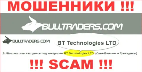 Организация, владеющая ворами Bull Traders - это BT Technologies LTD