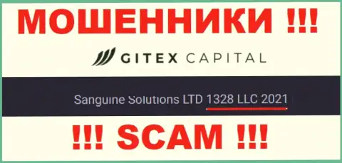 Регистрационный номер организации GitexCapital - 1328LLC2021