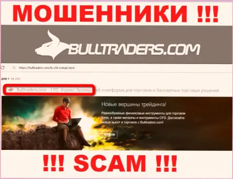 Не стоит верить, что сфера работы Bull Traders - ФОРЕКС законна - это лохотрон