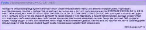 Проскальзывания в ФОРЕКС дилинговой конторе ГрандКапитал Нет тоже бывают