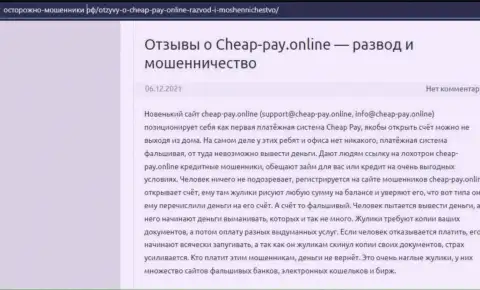 Cheap Pay Online - это РАЗВОД !!! Отзыв автора обзорной статьи