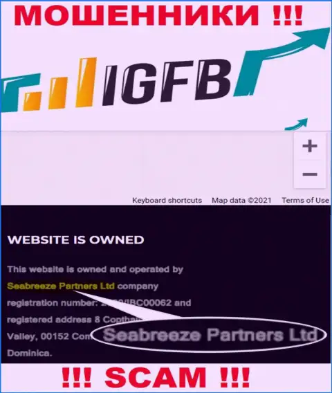 Seabreeze Partners Ltd, которое владеет конторой IGFB