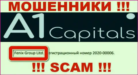 Fenix ​​Group Ltd - это компания, которая является юридическим лицом A1 Capitals