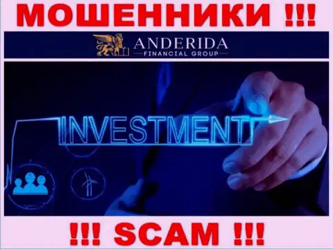 Anderida жульничают, оказывая противозаконные услуги в области Investing