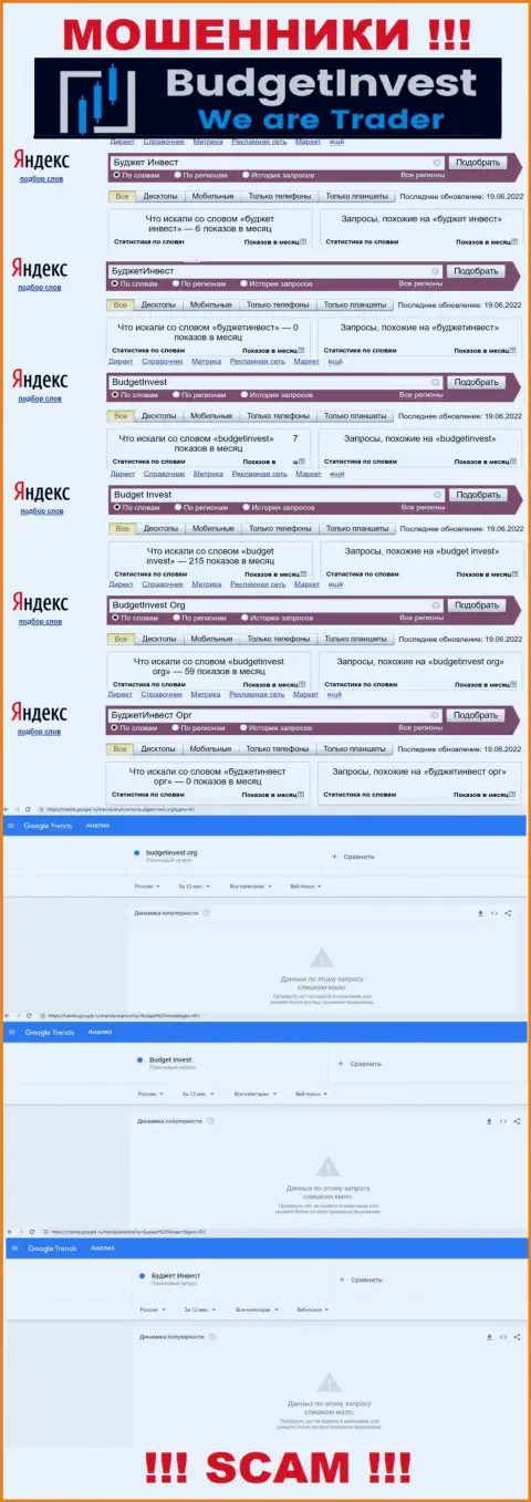 Инфа по запросам бренда BudgetInvest Org, позаимствованная из всемирной сети интернет