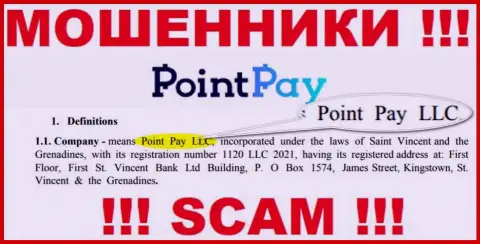 Point Pay LLC - это контора, владеющая махинаторами ПоинтПэй Ио