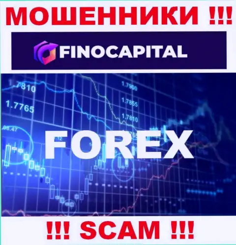 Основная работа FinoCapital - это Форекс, будьте очень осторожны, работают противоправно