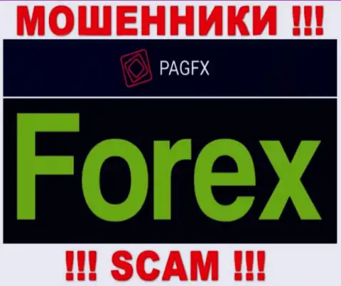 PagFX оставляют без средств доверчивых людей, работая в направлении Forex