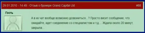 Работа тех. поддержки в GrandCapital очень плохая