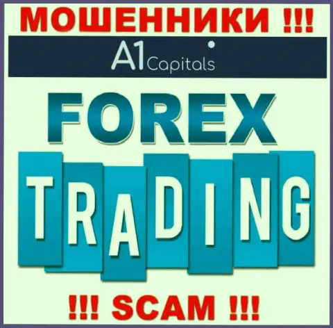 A1Capitals заняты обуванием клиентов, прокручивая делишки в области Forex