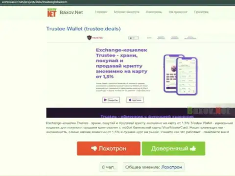 Trustee Wallet - это SCAM и ГРАБЕЖ ! (обзор конторы)