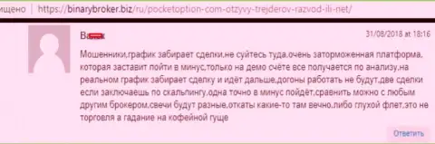 В Форекс дилинговой конторе ПокетОпцион химичат с валютными курсами - РАЗВОДИЛЫ !!!