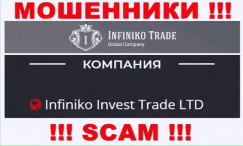 Infiniko Invest Trade LTD - это юридическое лицо internet-мошенников InfinikoTrade Com