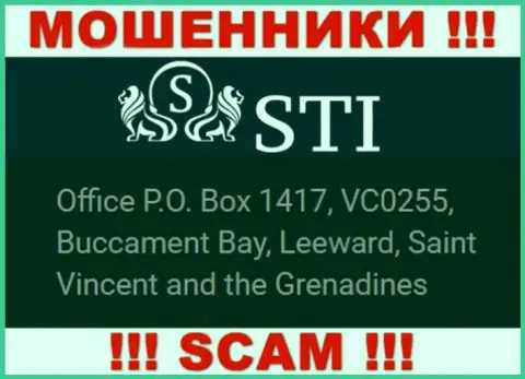 Saint Vincent and the Grenadines - это официальное место регистрации компании STI