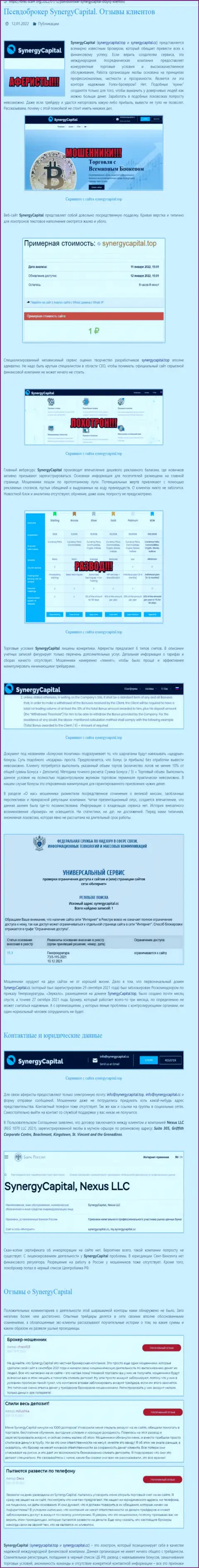 Стопудовый развод ! Обзор организации Synergy Capital