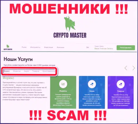 Не отдавайте кровные в Crypto Master LLC, тип деятельности которых - Брокер