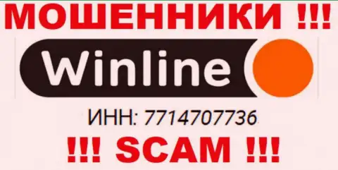 Организация ВинЛайн официально зарегистрирована под номером - 7714707736