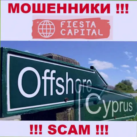 Оффшорные интернет обманщики Фиеста Капитал Кипр Лтд скрываются здесь - Cyprus