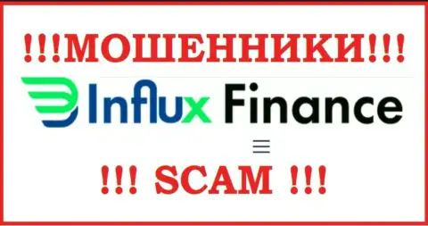 Логотип ОБМАНЩИКОВ InFluxFinance