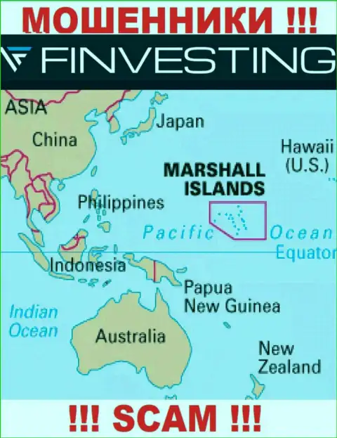 Marshall Islands - это официальное место регистрации организации Финвестинг Ком