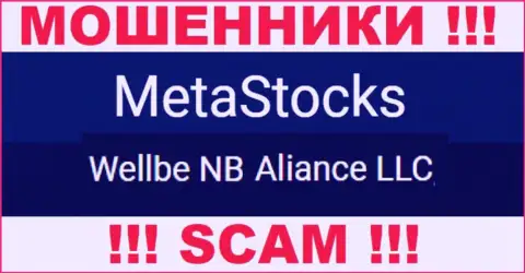 Юридическое лицо интернет-лохотронщиков MetaStocks - это Wellbe NB Aliance LLC